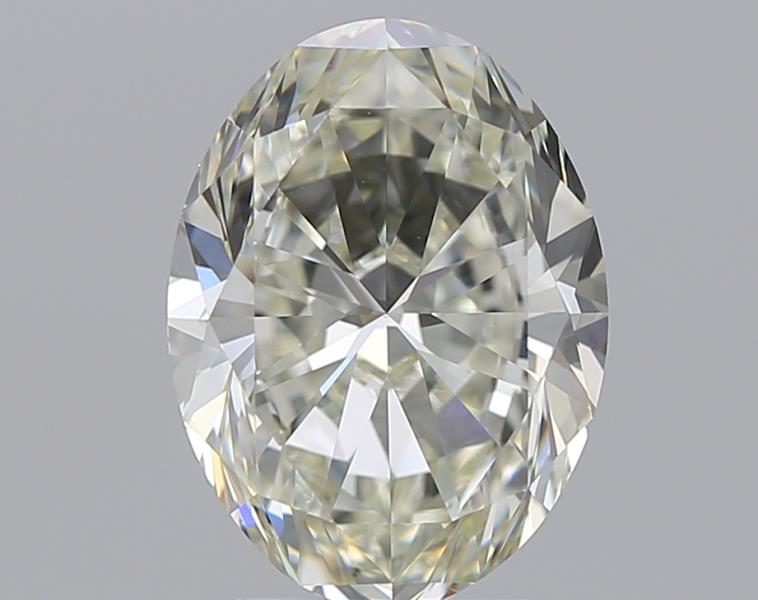 2.5 Carat Oval Natural Diamond with  Cut Diamond in 14KT  view 1
