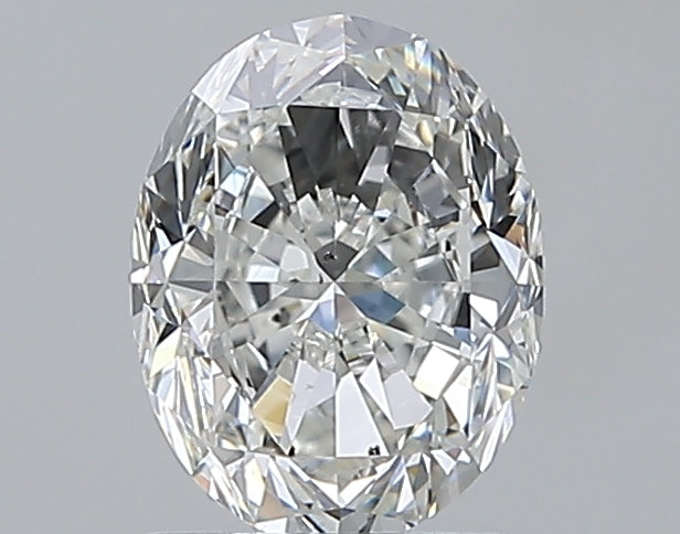 1.2 Carat Oval Natural Diamond with  Cut Diamond in 14KT  view 1
