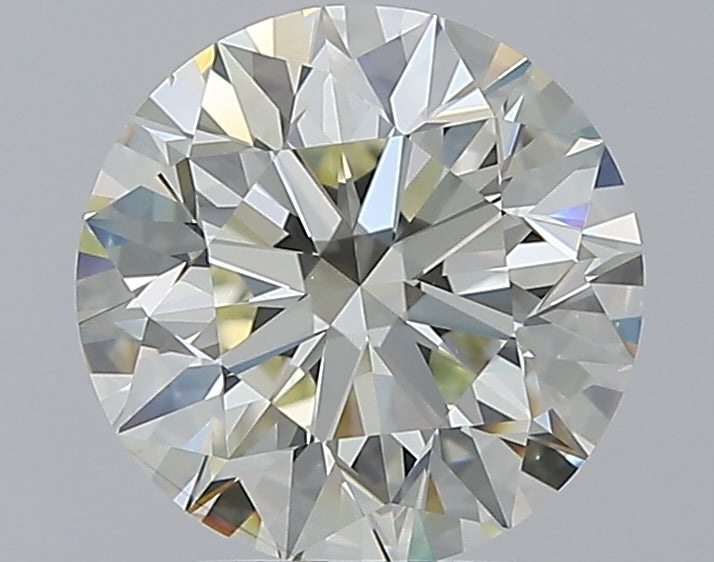 2.5 Carat Round Natural Diamond with  Cut Diamond in 14KT  view 1
