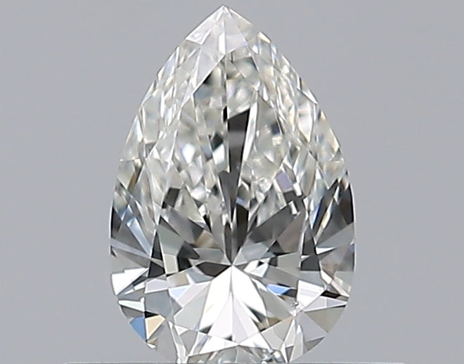 0.4 Carat Pear Natural Diamond & 0.4 Carat Pear Natural Diamond with  Cut Diamond in 14KT  view 1
