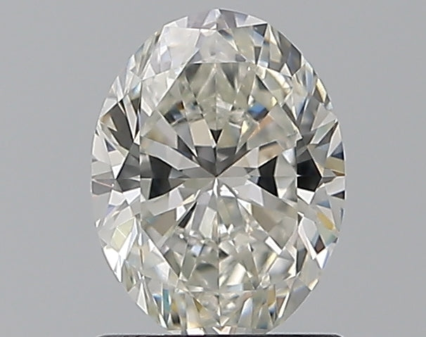 1.0 Carat Oval Natural Diamond with  Cut Diamond in 14KT  view 1
