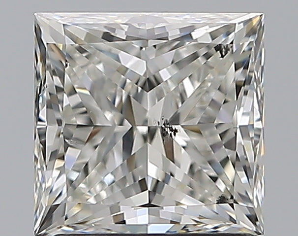 1.5 Carat Princess Natural Diamond with  Cut Diamond in 14KT  view 1
