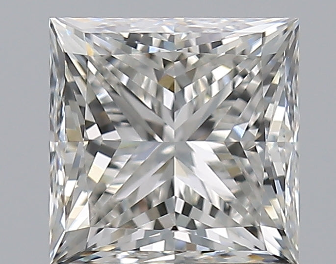 1.5 Carat Princess Natural Diamond with  Cut Diamond in 14KT  view 1
