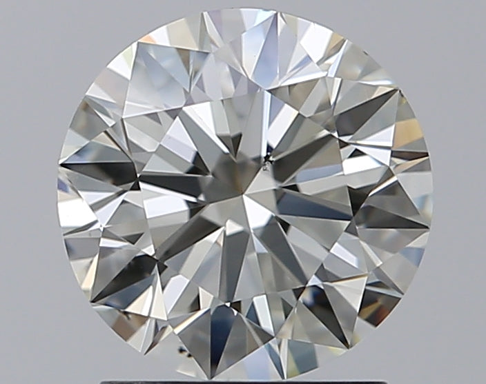 1.71 Carat Round Natural Diamond with  Cut Diamond in 14KT  view 1
