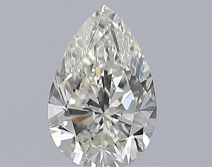 0.67 Carat Pear Natural Diamond with  Cut Diamond in 14KT  view 1
