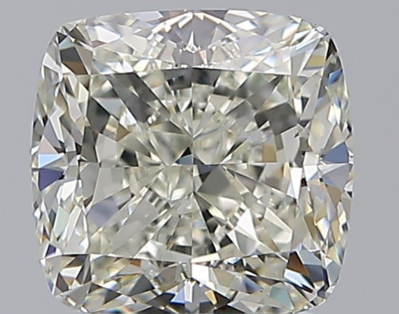 2.21 Carat Cushion Natural Diamond with  Cut Diamond in 14KT  view 1
