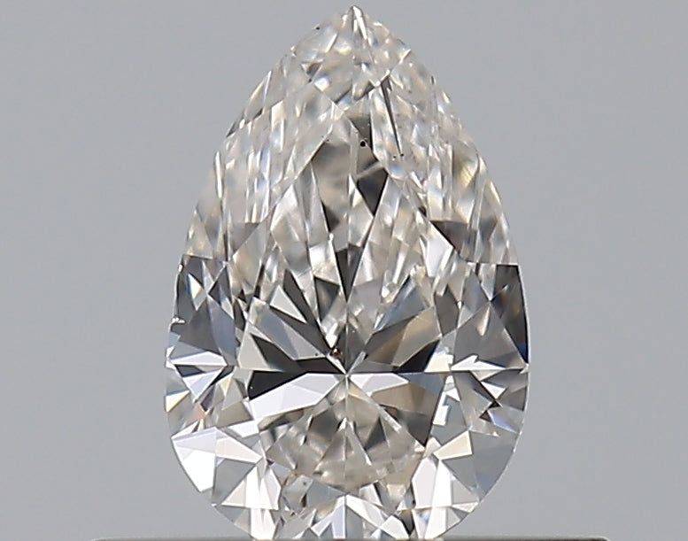 0.4 Carat Pear Natural Diamond with  Cut Diamond in 14KT  view 1
