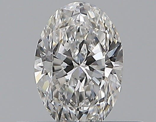 0.3 Carat Oval Natural Diamond with  Cut Diamond in 14KT  view 1

