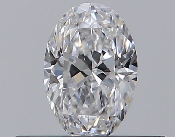 0.3 Carat Oval Natural Diamond with  Cut Diamond in 14KT  view 1
