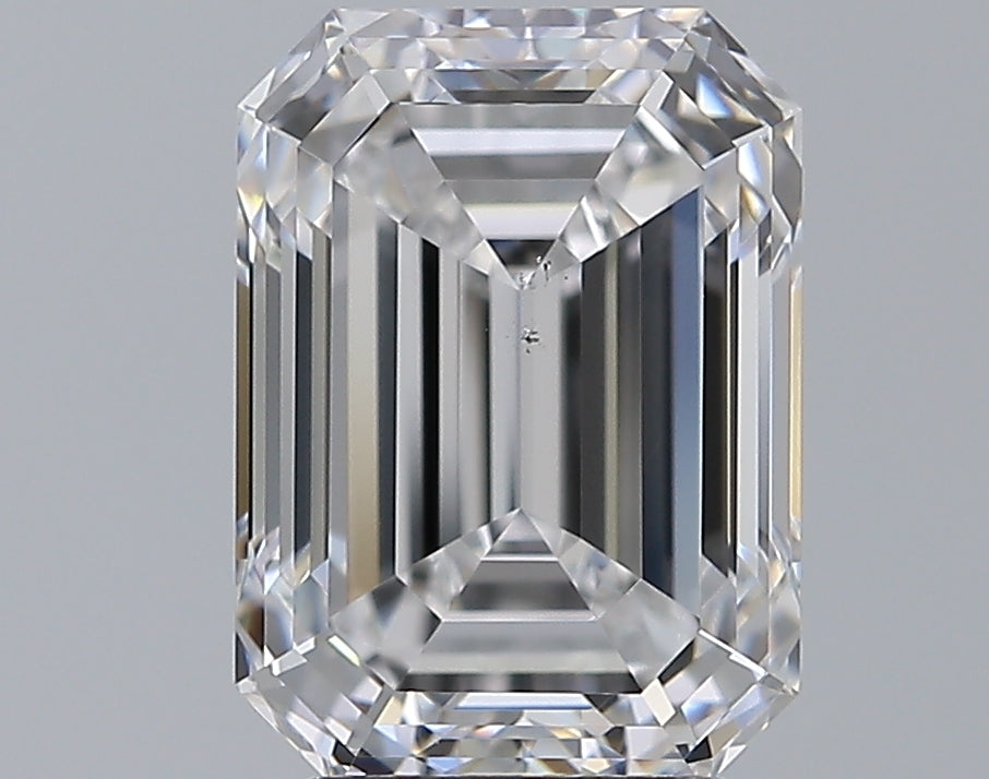 3.6 Carat Emerald Natural Diamond with  Cut Diamond in 14KT  view 1
