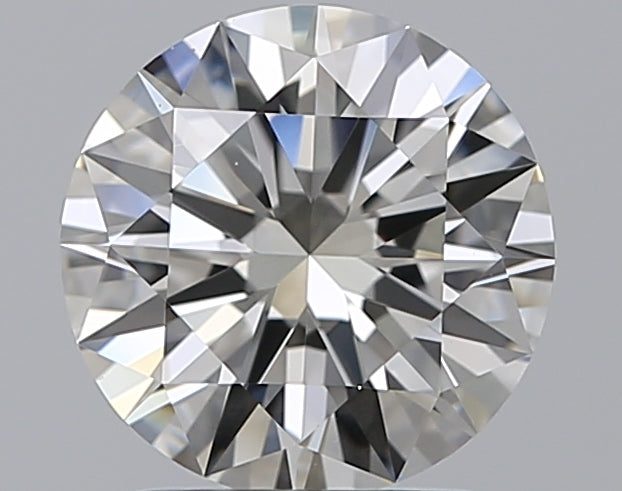 1.51 Carat Round Natural Diamond with  Cut Diamond in 14KT  view 1
