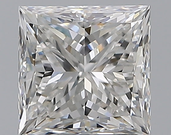 1.7 Carat Princess Natural Diamond with  Cut Diamond in 14KT  view 1
