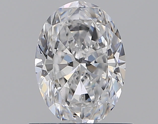 0.75 Carat Oval Natural Diamond with  Cut Diamond in 14KT  view 1

