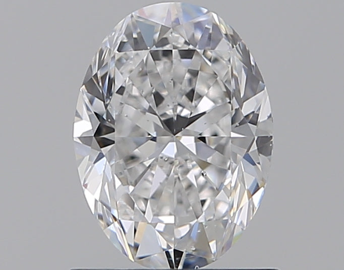 1.0 Carat Oval Natural Diamond with  Cut Diamond in 14KT  view 1
