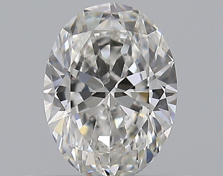 0.51 Carat Oval Natural Diamond with  Cut Diamond in 14KT  view 1
