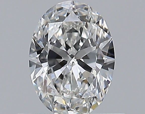 0.5 Carat Oval Natural Diamond with  Cut Diamond in 14KT  view 1
