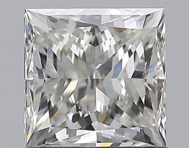 1.01 Carat Princess Natural Diamond with  Cut Diamond in 14KT  view 1
