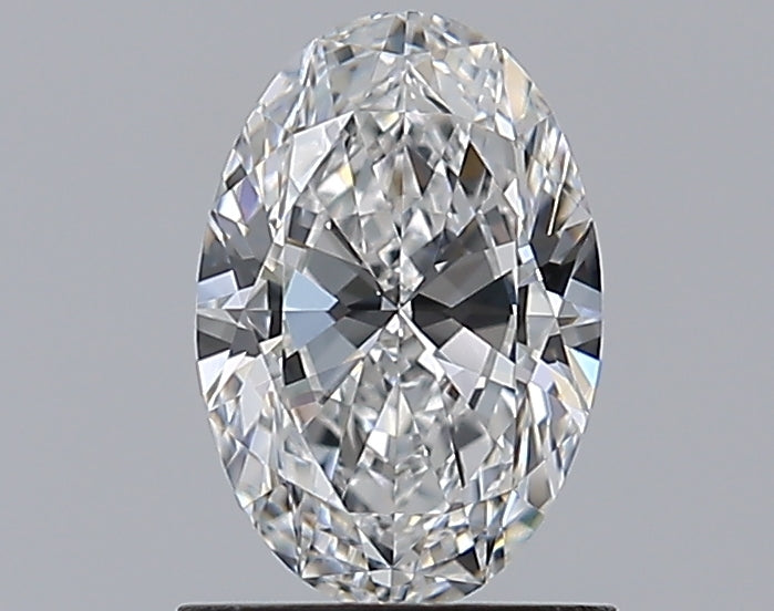 1.01 Carat Oval Natural Diamond with  Cut Diamond in 14KT  view 1
