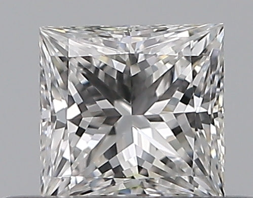0.3 Carat Princess Natural Diamond with  Cut Diamond in 14KT  view 1
