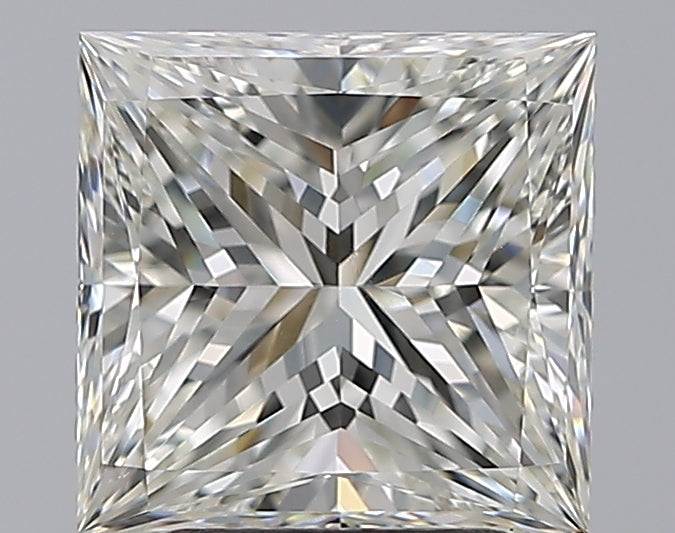 3.0 Carat Princess Natural Diamond with  Cut Diamond in 14KT  view 1
