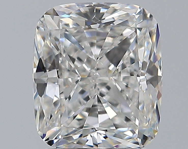 1.9 Carat Cushion Natural Diamond with  Cut Diamond in 14KT  view 1
