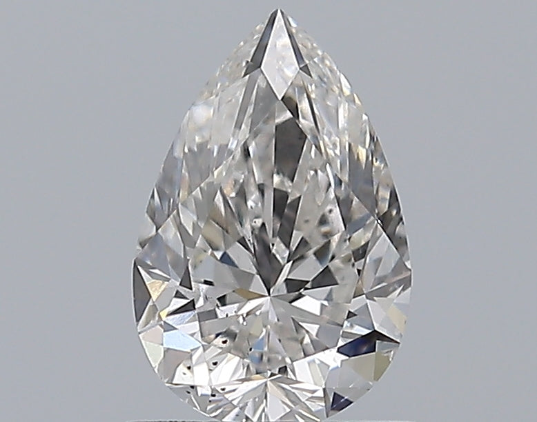 1.0 Carat Pear Natural Diamond with  Cut Diamond in 14KT  view 1
