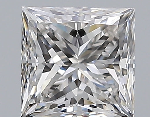 1.01 Carat Princess Natural Diamond with  Cut Diamond in 14KT  view 1
