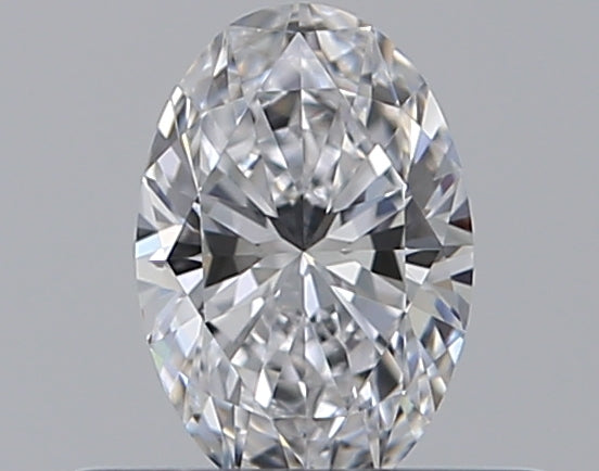 0.32 Carat Oval Natural Diamond with  Cut Diamond in 14KT  view 1
