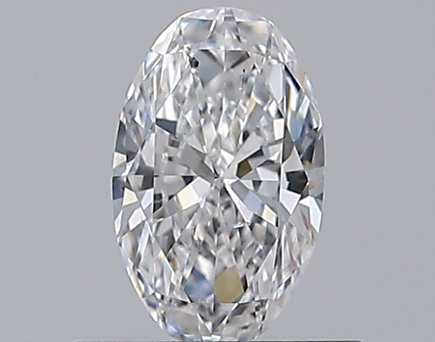 0.5 Carat Oval Natural Diamond with  Cut Diamond in 14KT  view 1
