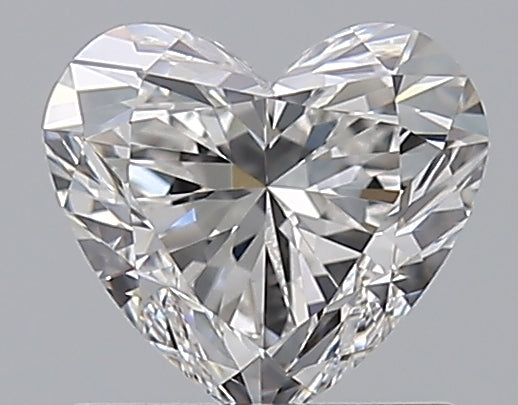 1.01 Carat Heart Natural Diamond with  Cut Diamond in 14KT  view 1
