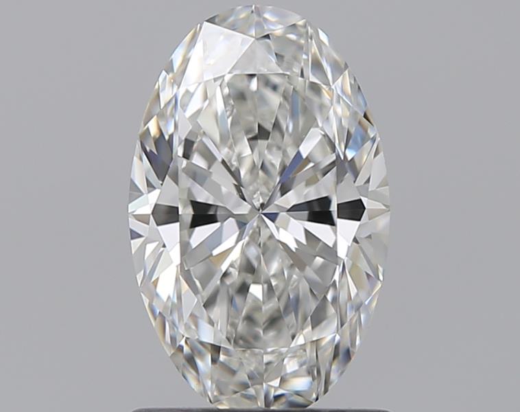 1.01 Carat Oval Natural Diamond with  Cut Diamond in 14KT  view 1
