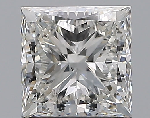 1.61 Carat Princess Natural Diamond with  Cut Diamond in 14KT  view 1
