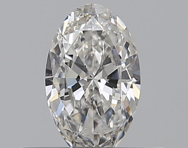 0.3 Carat Oval Natural Diamond with  Cut Diamond in 14KT  view 1
