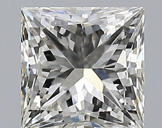 1.01 Carat Princess Natural Diamond with  Cut Diamond in 14KT  view 1
