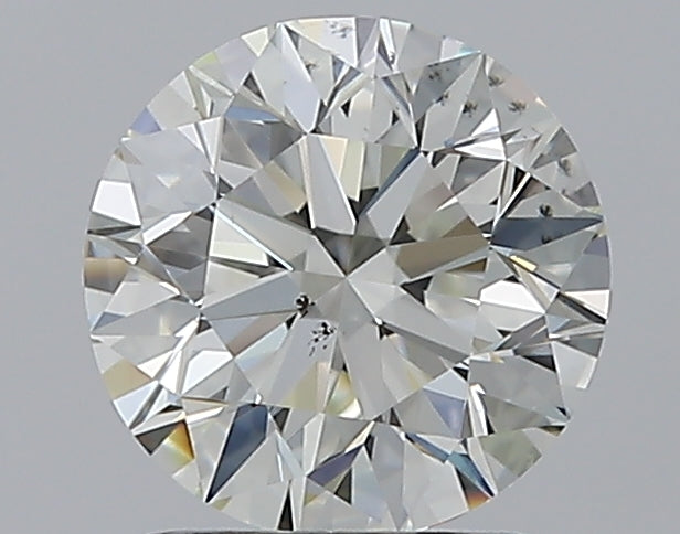 1.5 Carat Round Natural Diamond with  Cut Diamond in 14KT  view 1
