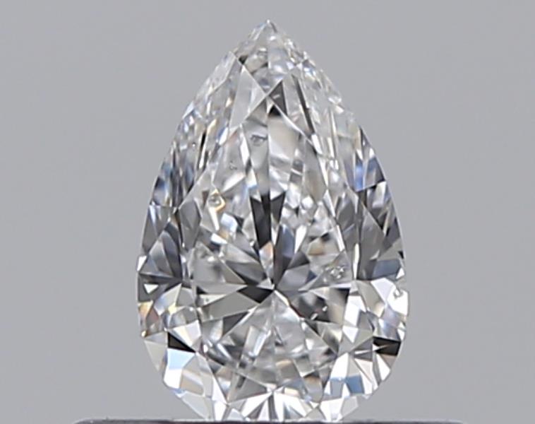 0.3 Carat Pear Natural Diamond with  Cut Diamond in 14KT  view 1

