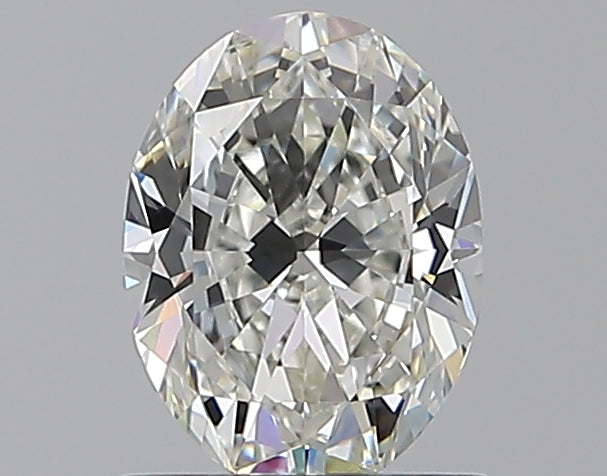 1.01 Carat Oval Natural Diamond with  Cut Diamond in 14KT  view 1
