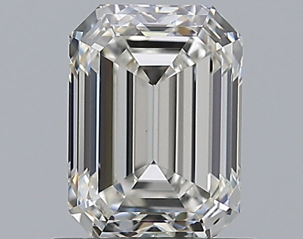1.0 Carat Emerald Natural Diamond with  Cut Diamond in 14KT  view 1
