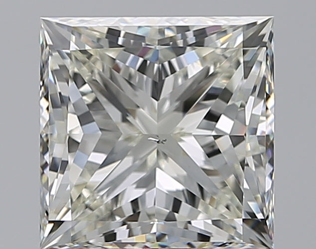 5.01 Carat Princess Natural Diamond with  Cut Diamond in 14KT  view 1

