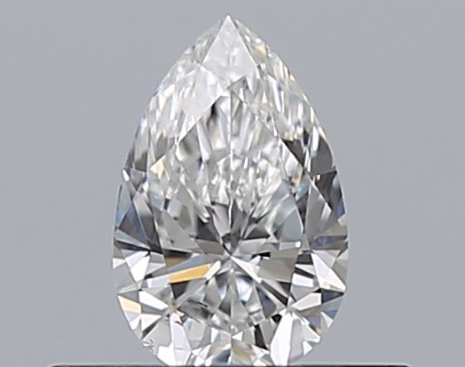 0.31 Carat Pear Natural Diamond with  Cut Diamond in 14KT  view 1

