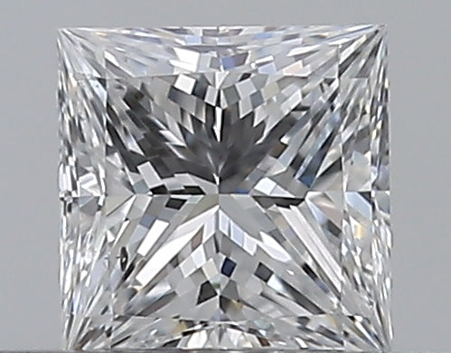0.3 Carat Princess Natural Diamond with  Cut Diamond in 14KT  view 1

