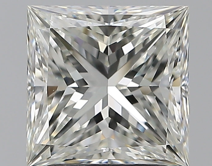 2.01 Carat Princess Natural Diamond with  Cut Diamond in 14KT  view 1
