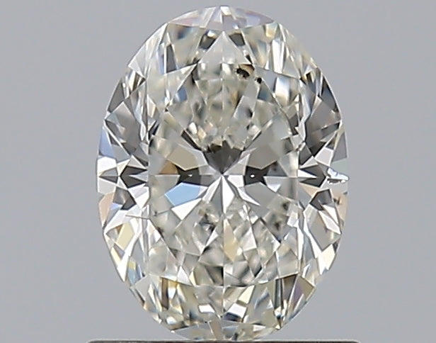0.9 Carat Oval Natural Diamond with  Cut Diamond in 14KT  view 1
