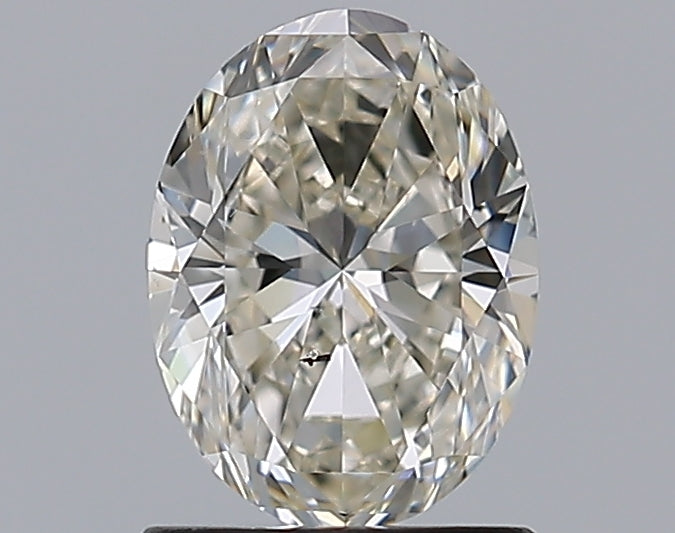 1.2 Carat Oval Natural Diamond with  Cut Diamond in 14KT  view 1
