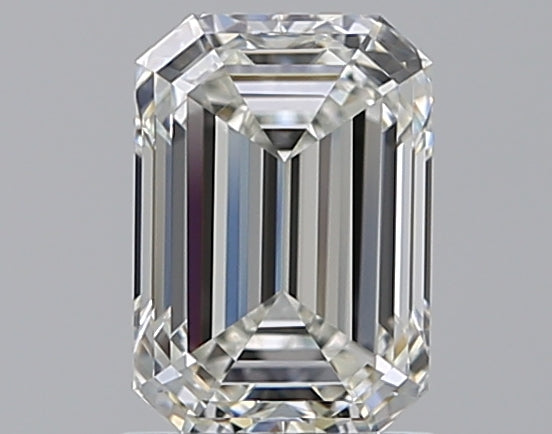 1.5 Carat Emerald Natural Diamond with  Cut Diamond in 14KT  view 1
