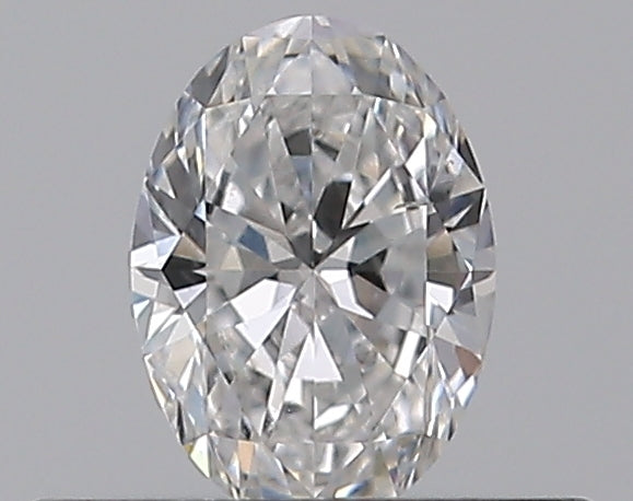 0.3 Carat Oval Natural Diamond with  Cut Diamond in 14KT  view 1
