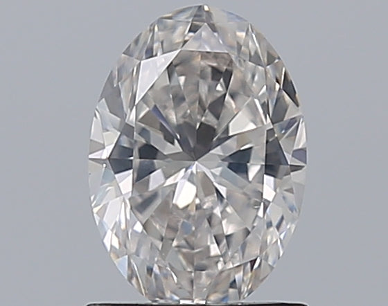 1.01 Carat Oval Natural Diamond with  Cut Diamond in 14KT  view 1
