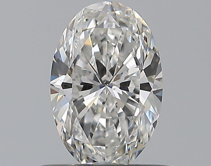 0.52 Carat Oval Natural Diamond with  Cut Diamond in 14KT  view 1

