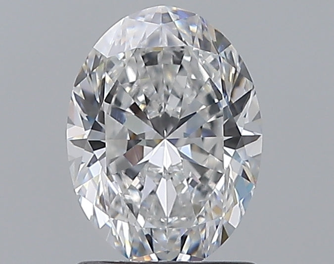1.2 Carat Oval Natural Diamond with  Cut Diamond in 14KT  view 1

