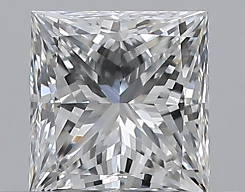 0.36 Carat Princess Natural Diamond with  Cut Diamond in 14KT  view 1
